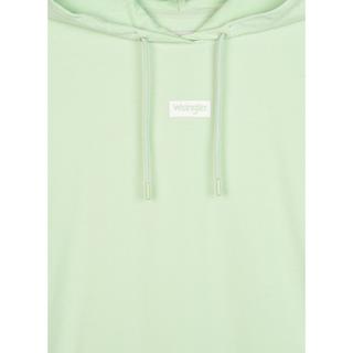 Wrangler Logo Hoodie Green Spray  