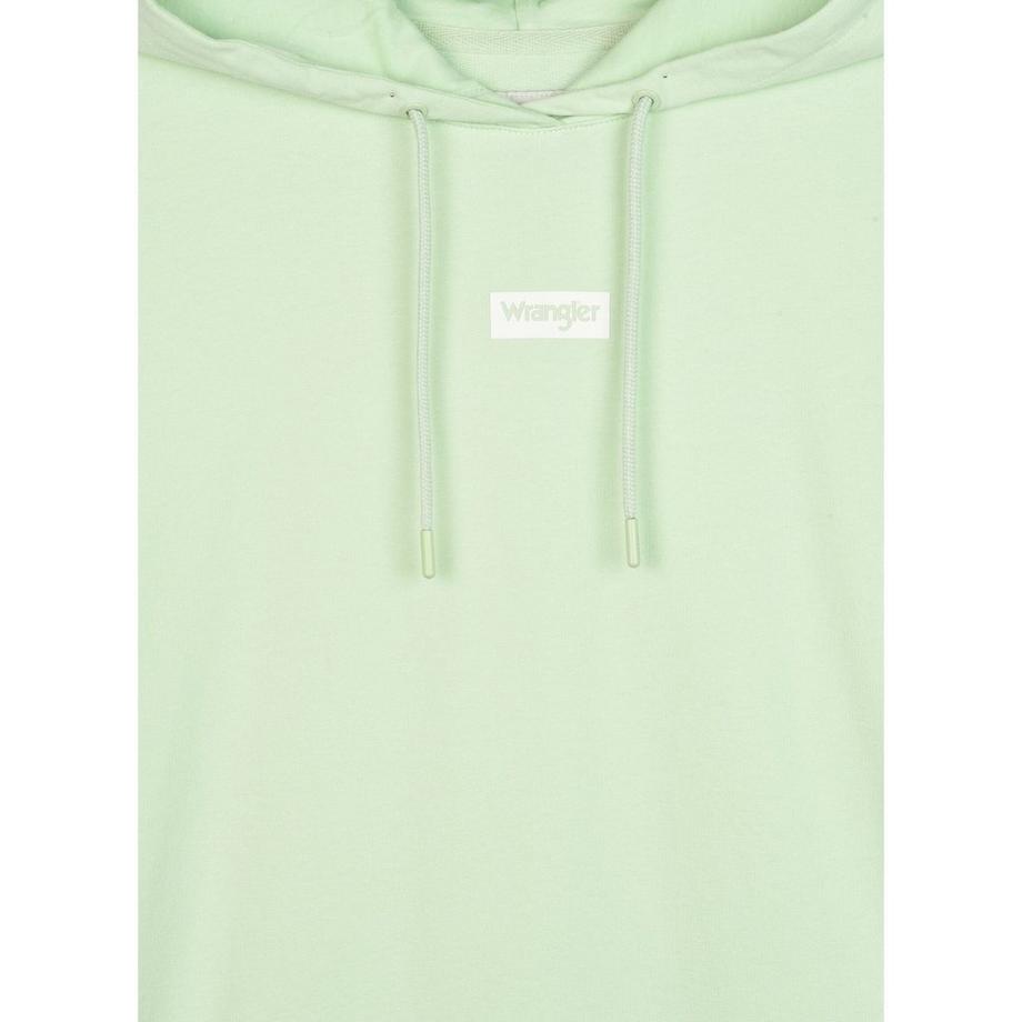 Wrangler Logo Hoodie Green Spray  