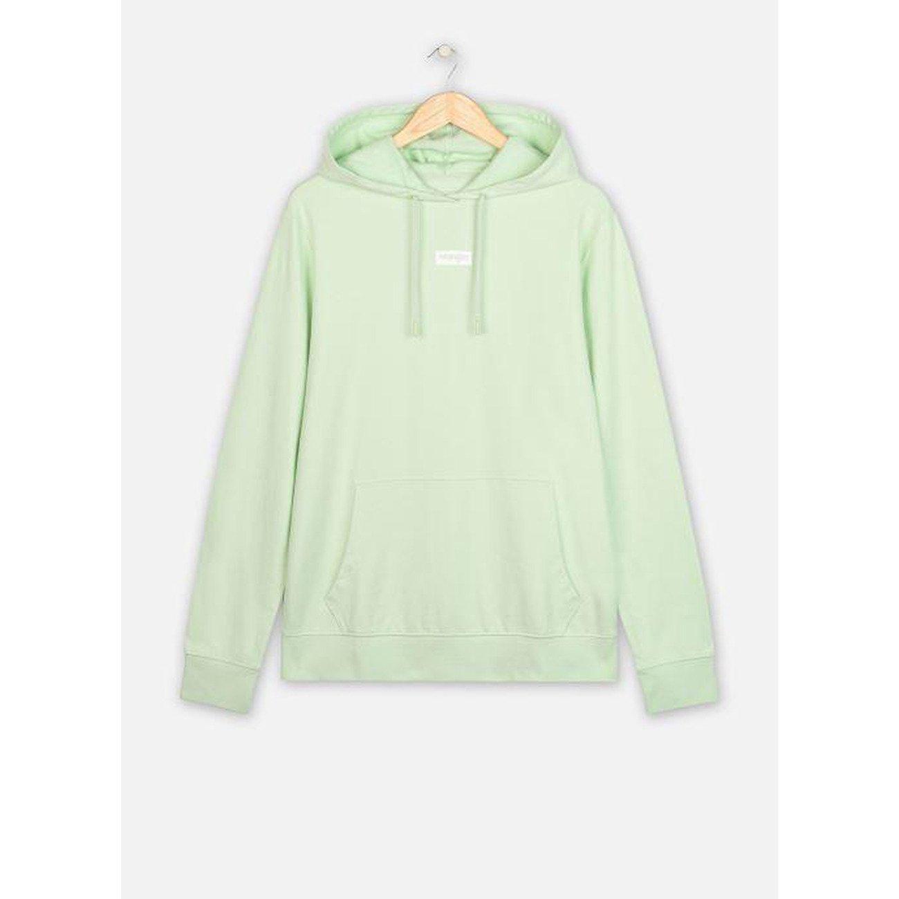 Wrangler Logo Hoodie Green Spray  