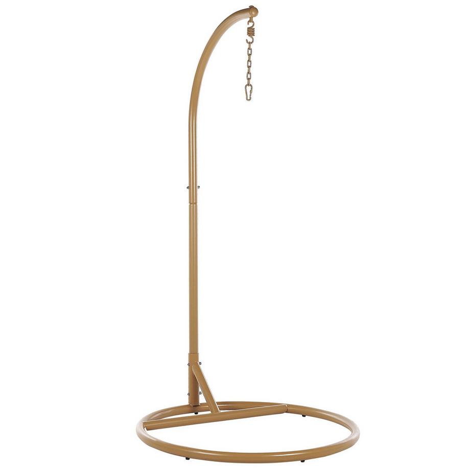 Beliani Poltrona sospesa con supporto da pavimento en Rattan sintetico Boho ALLERA  