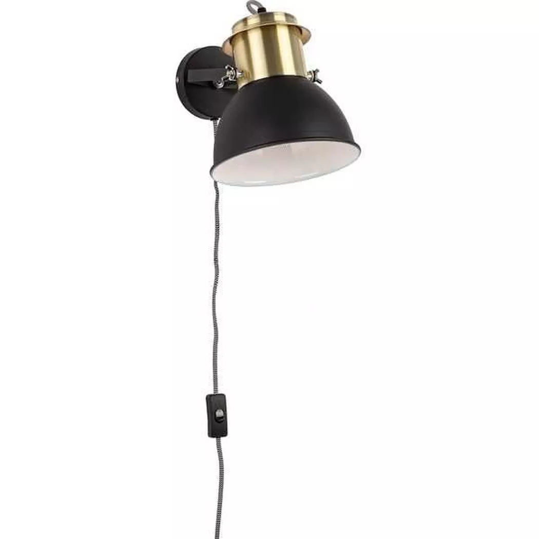 mutoni – Wandlampe Brooklyn matt, One Size, Schwarz