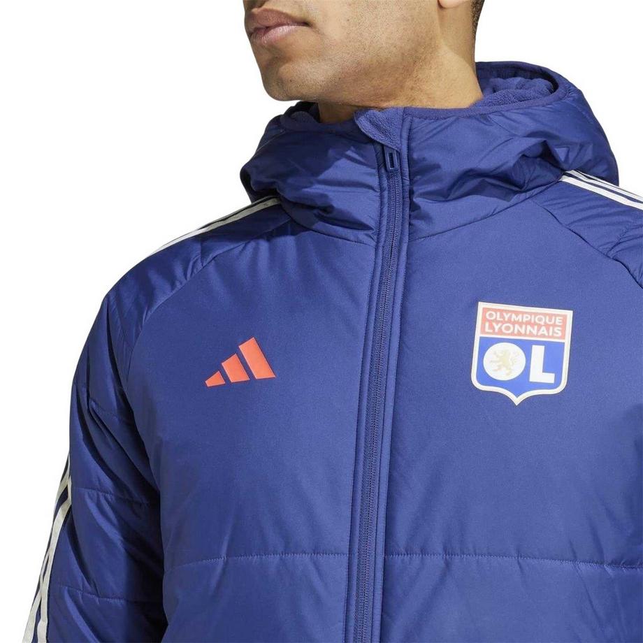 adidas Giacca con Cappuccio Cerniera Su Intera Lunghezza Vestibilità Aderente  