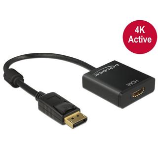 DeLock  Adapter DisplayPort 1.2 Stecker - HDMI Buchse 4K Aktiv 