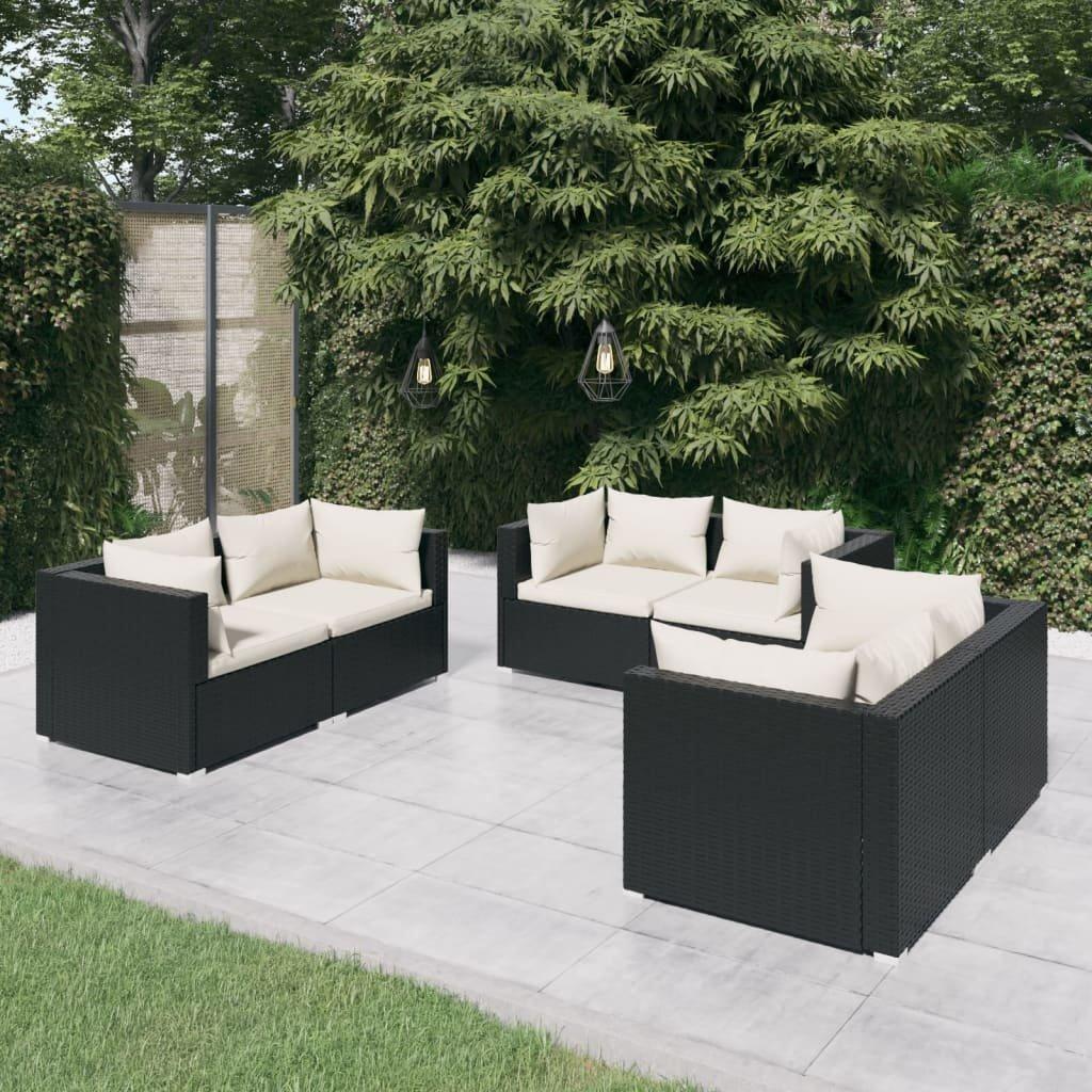 VidaXL Garten-lounge-set poly-rattan  