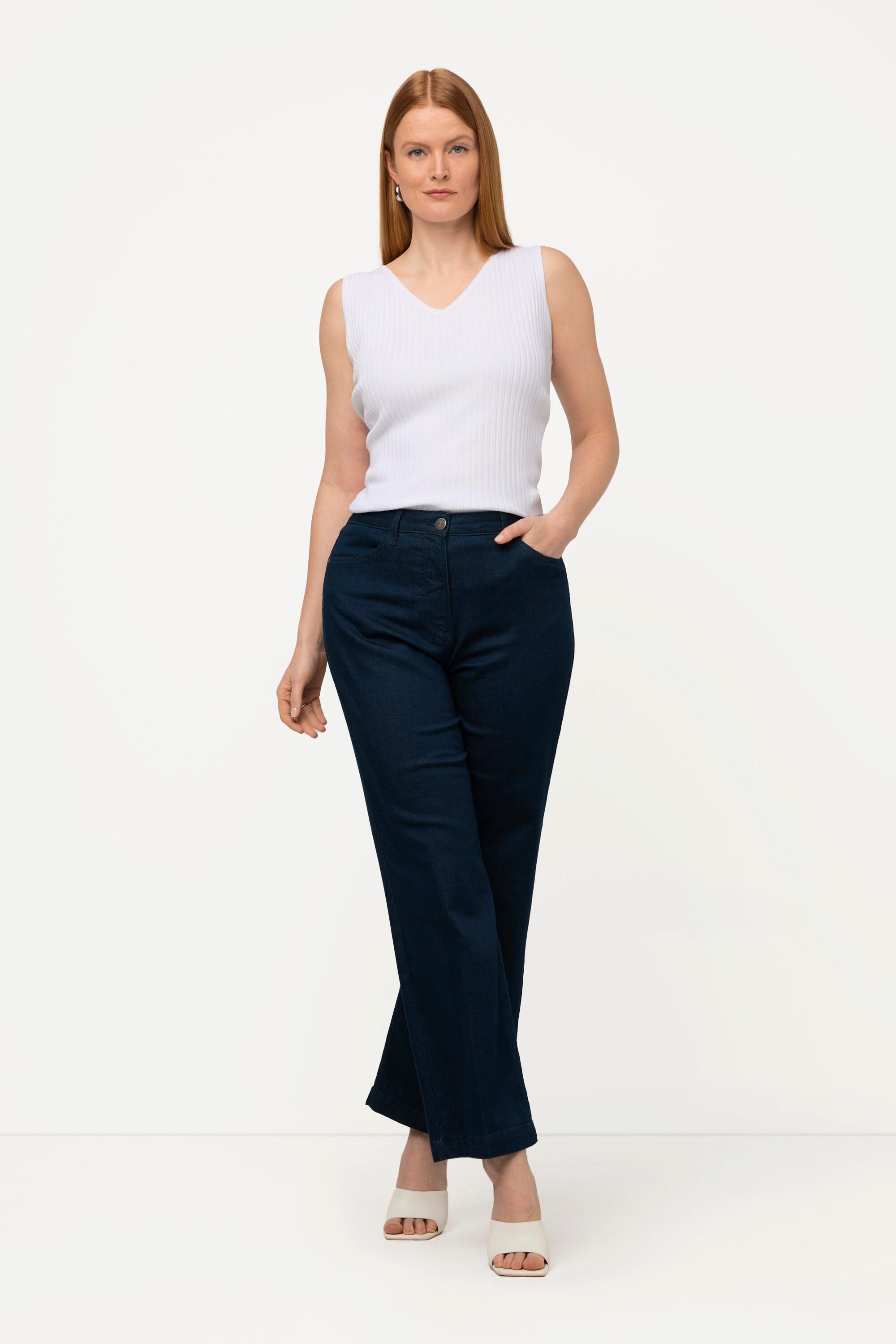 Ulla Popken  Jean, coupe droite et large, confort stretch 