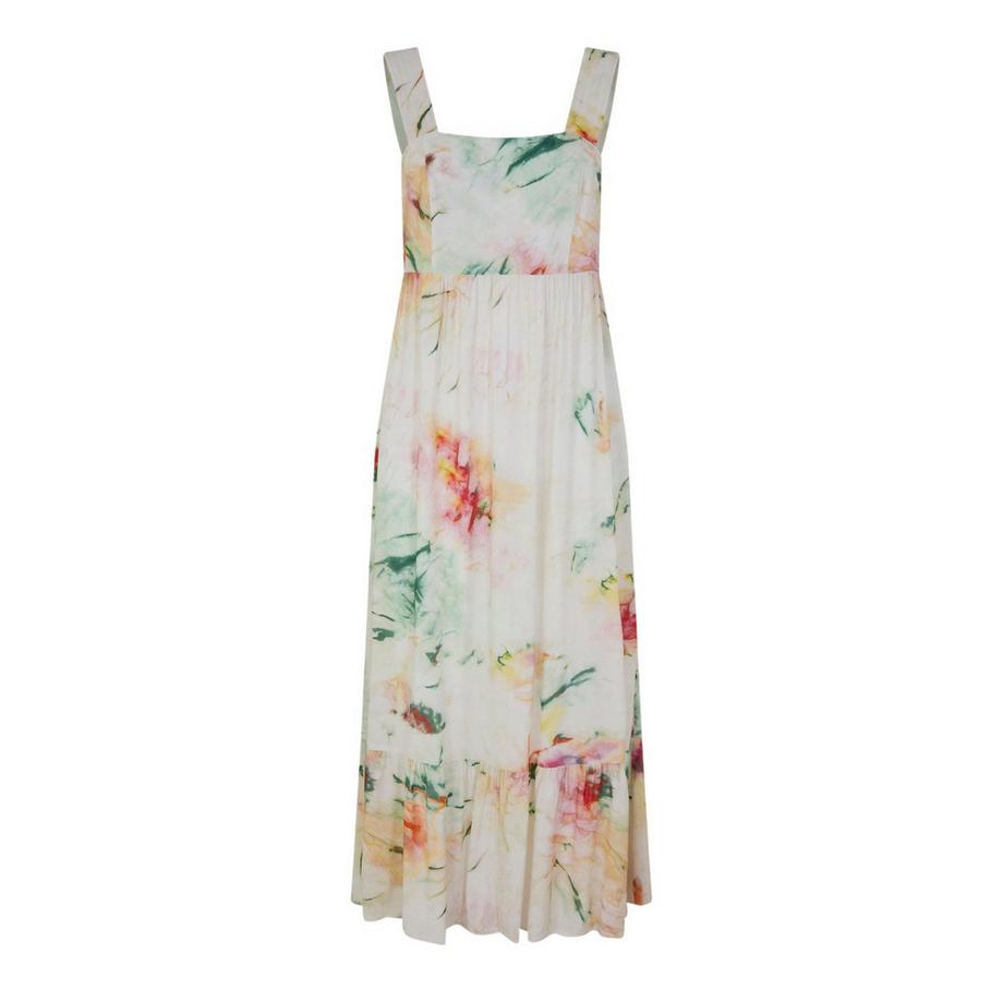 Maxikleid, Eckiger Ausschnitt