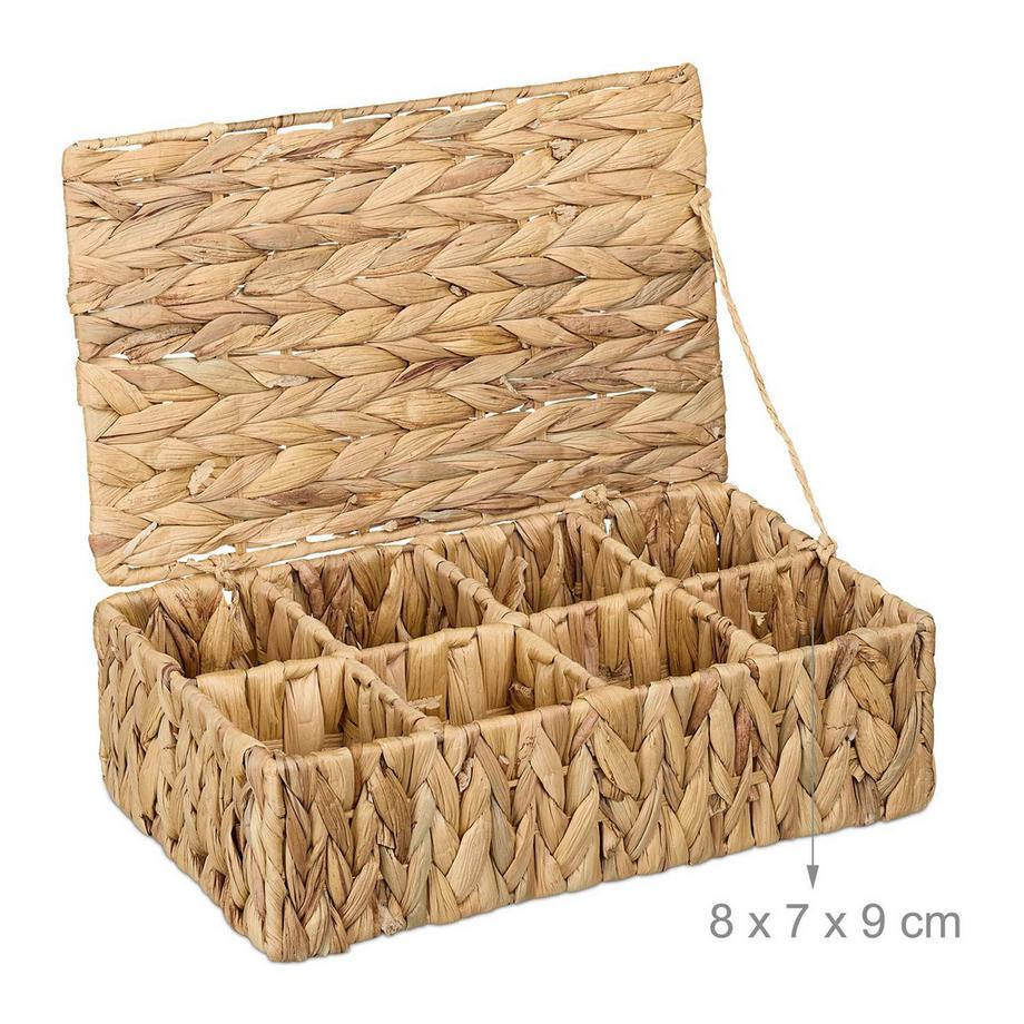 Northix Boîte à thé à 8 compartiments  