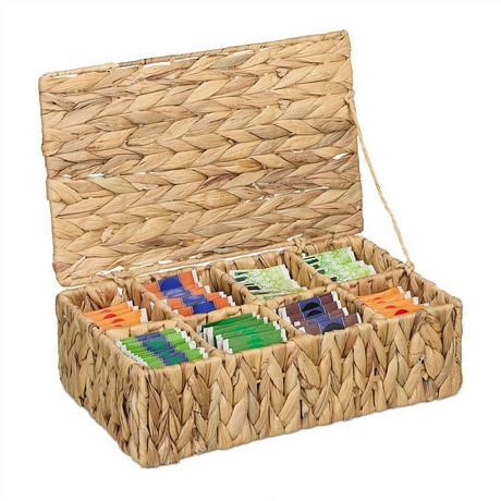 Northix Boîte à thé à 8 compartiments  