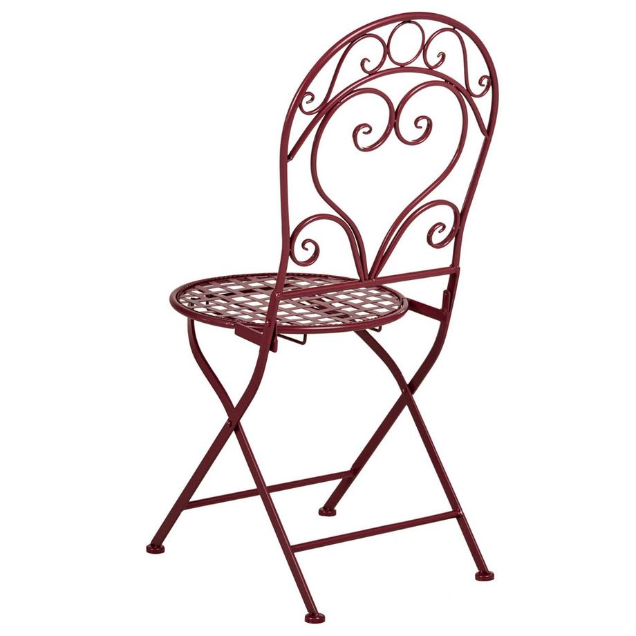 Beliani Lot de 2 chaises de jardin en Métal  ALBINIA  