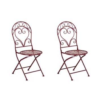 Set di 2 sedie da giardino en Ferro Retrò ALBINIA