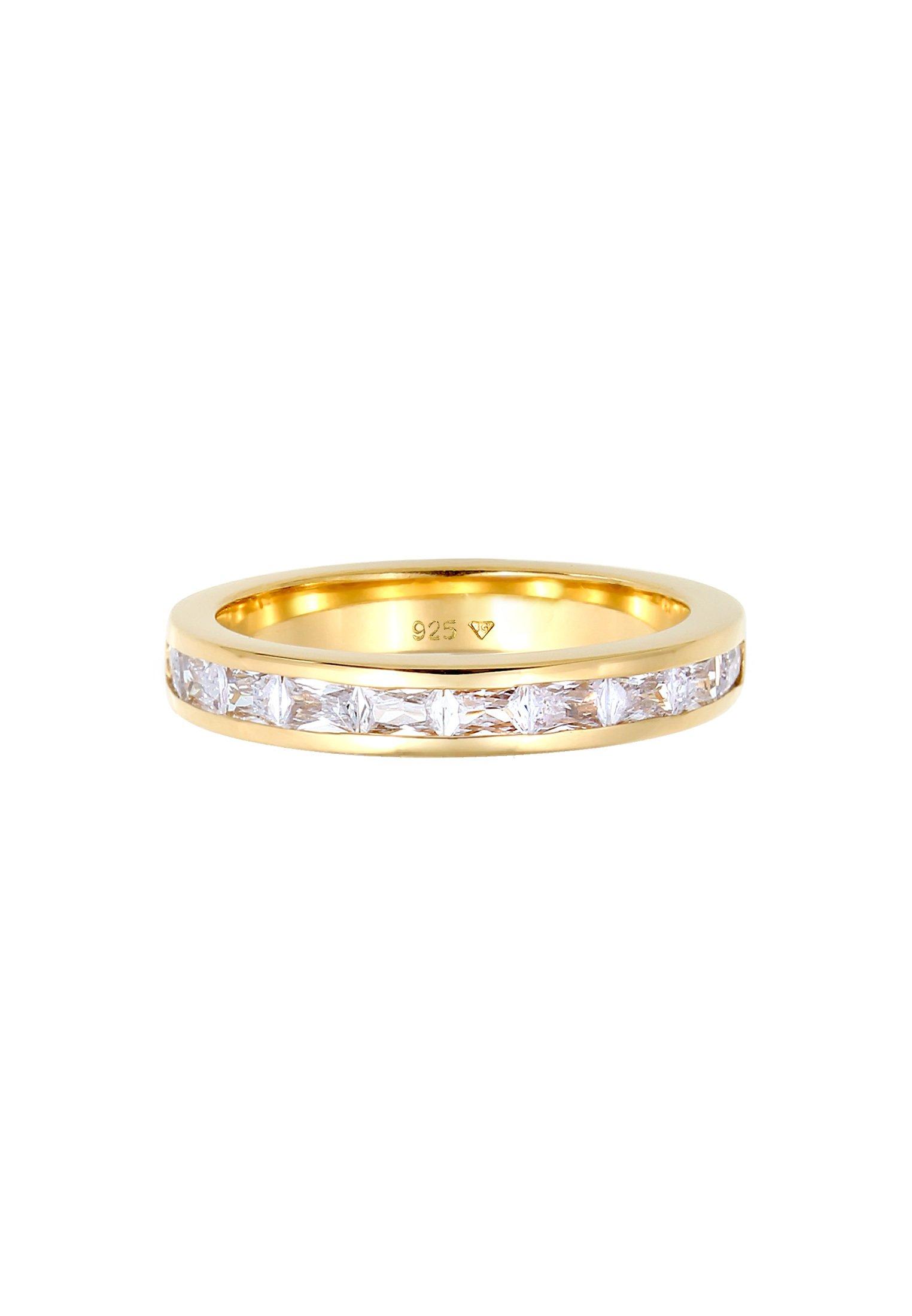 Elli  Bague Baguette Coupée Élégante Avec Cristaux De Zircone Bague Femme 