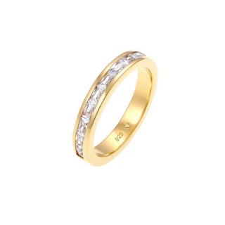 Elli  Bague Baguette Coupée Élégante Avec Cristaux De Zircone Bague Femme 