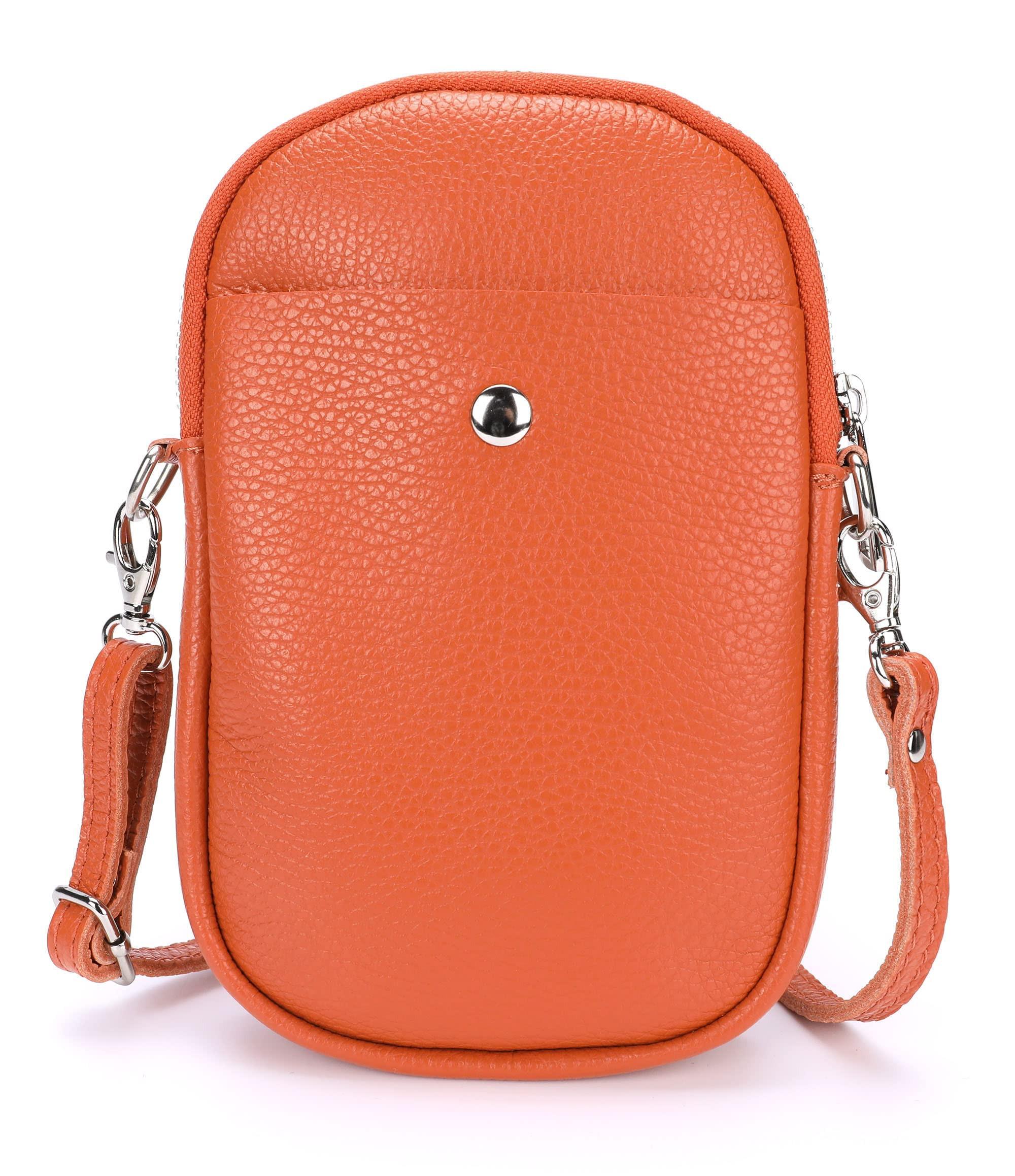 Only-bags.store Kleine Leder-Umhängetasche, Handtasche Handy echtes Leder, Crossbody-Umhängetasche Kleine Leder-Umhängetasche, Handtasche Handy echtes Leder, Crossbody-Umhängetasche 