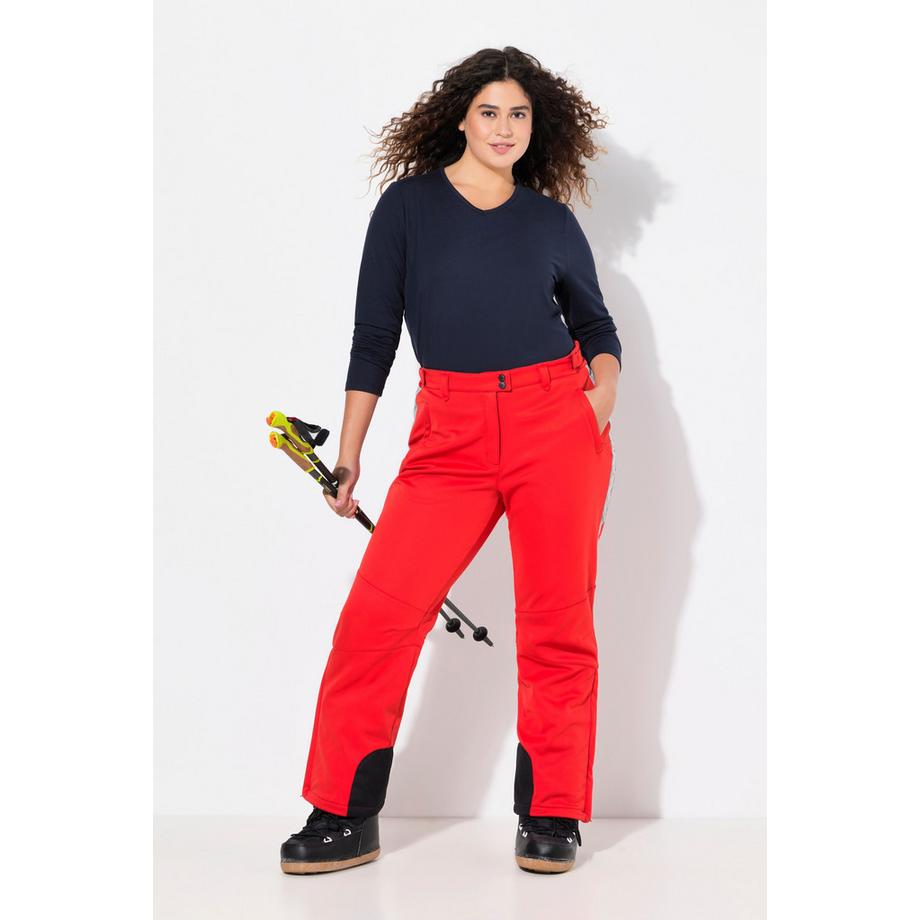 Ulla Popken  Pantalon en softshell étanche, avec jupe pare-neige et poches zippées 