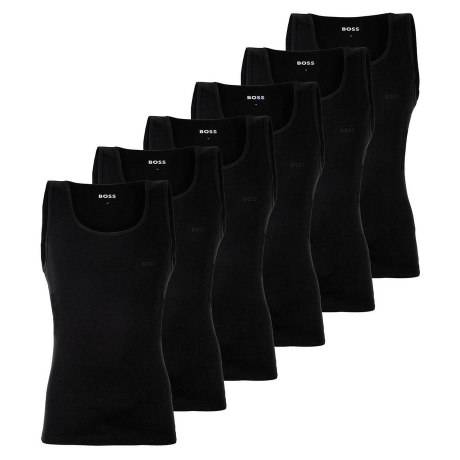 Unterhemd  6er Pack Bequem sitzend-TankTop6P RibClassic