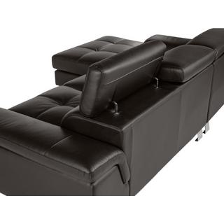 Vente-unique Ecksofa Leder MISHIMA Ecke Links  