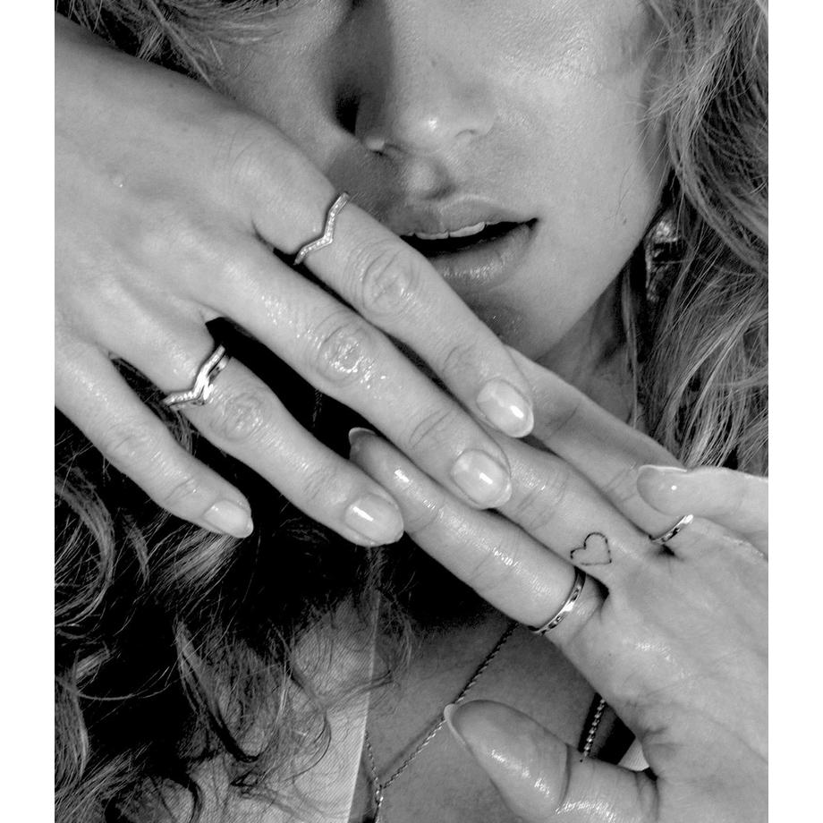   Bague 2204 plaqué rhodium 