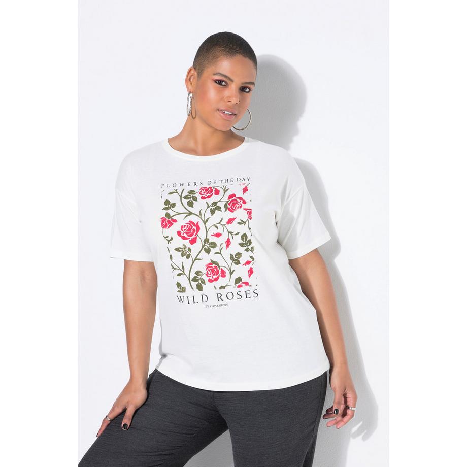 Studio Untold T-shirt oversize mezze maniche stampa floreale  