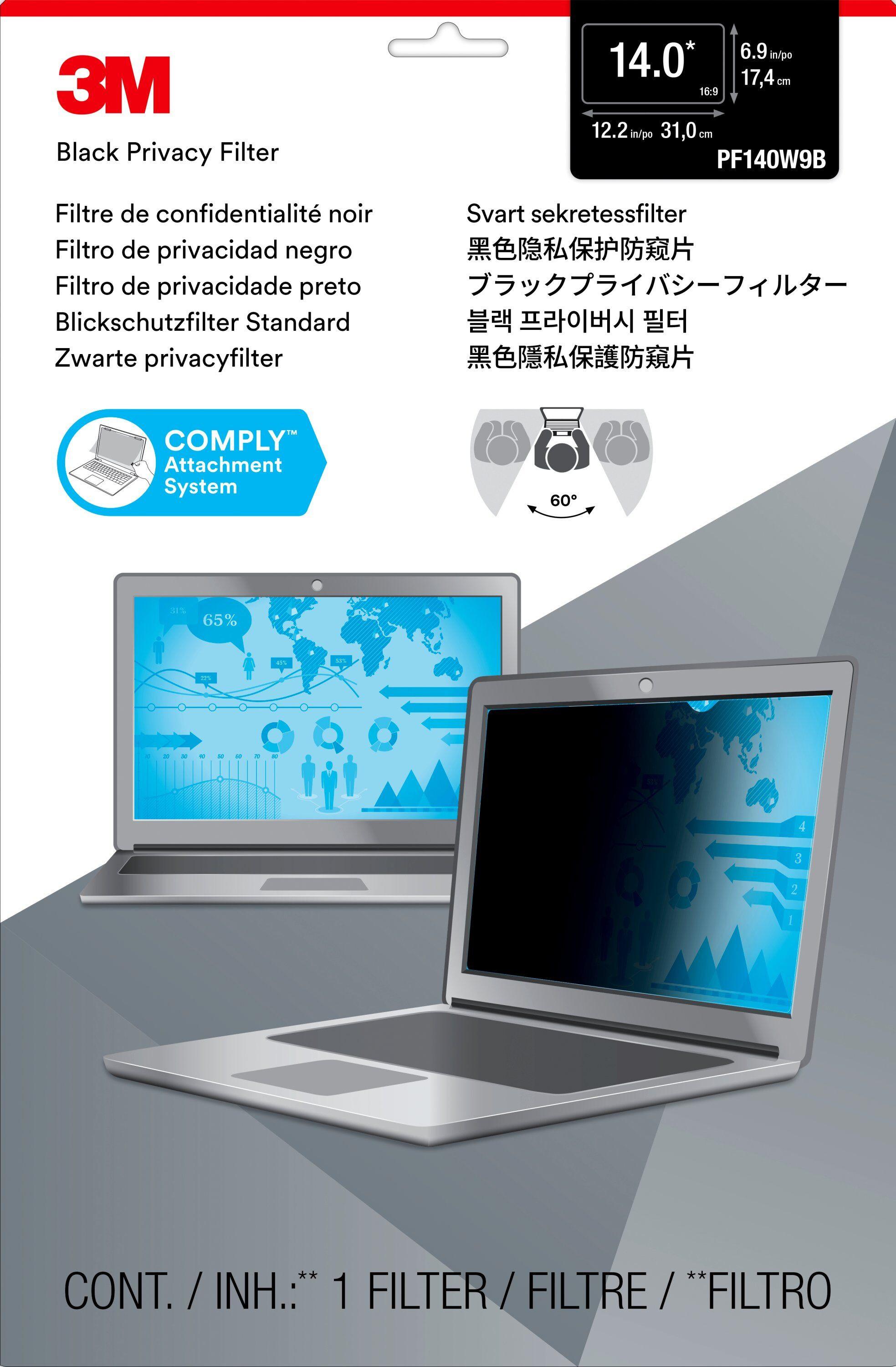 3M  Filtro Privacy per laptop widescreen da 14” 