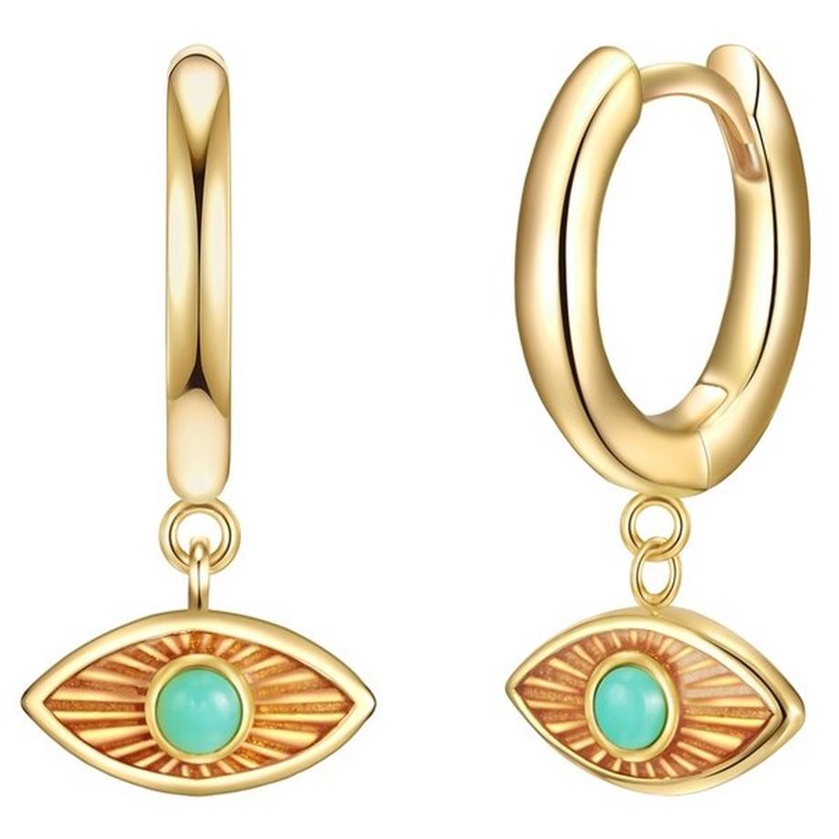 Femme Créoles en argent Œil omniscient