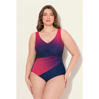 Ulla Popken  Maillot de bain à bonnets souples, dégradé de couleurs, matière recyclée 