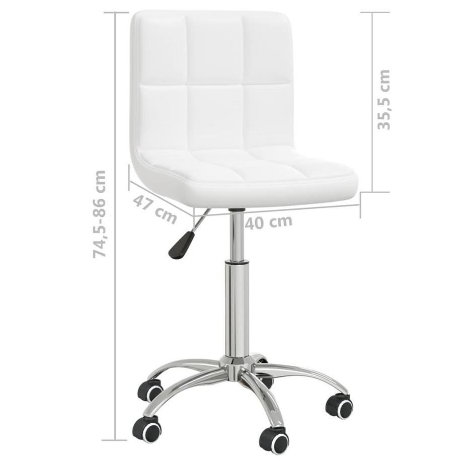 VidaXL Chaise de bureau cuir artificiel  