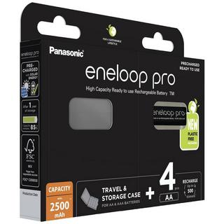 ENELOOP  Batteria ricaricabile Stilo (AA) NiMH 4 pz.   pro HR06 +Box 2500 mAh 