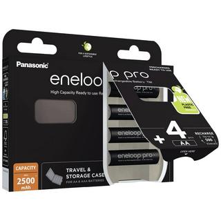 ENELOOP  Batteria ricaricabile Stilo (AA) NiMH 4 pz.   pro HR06 +Box 2500 mAh 