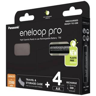 ENELOOP  Batteria ricaricabile Stilo (AA) NiMH 4 pz.   pro HR06 +Box 2500 mAh 