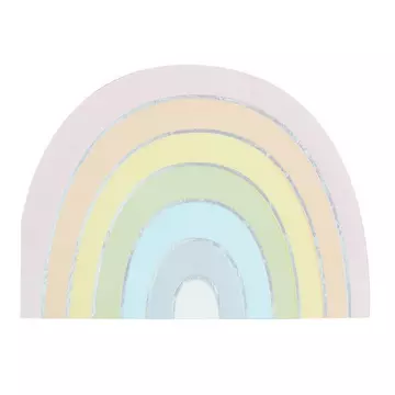 Pastell Party Regenbogen-Servietten