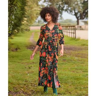 Joe Browns  Robe Maxi Dentelle Noire et Florale 