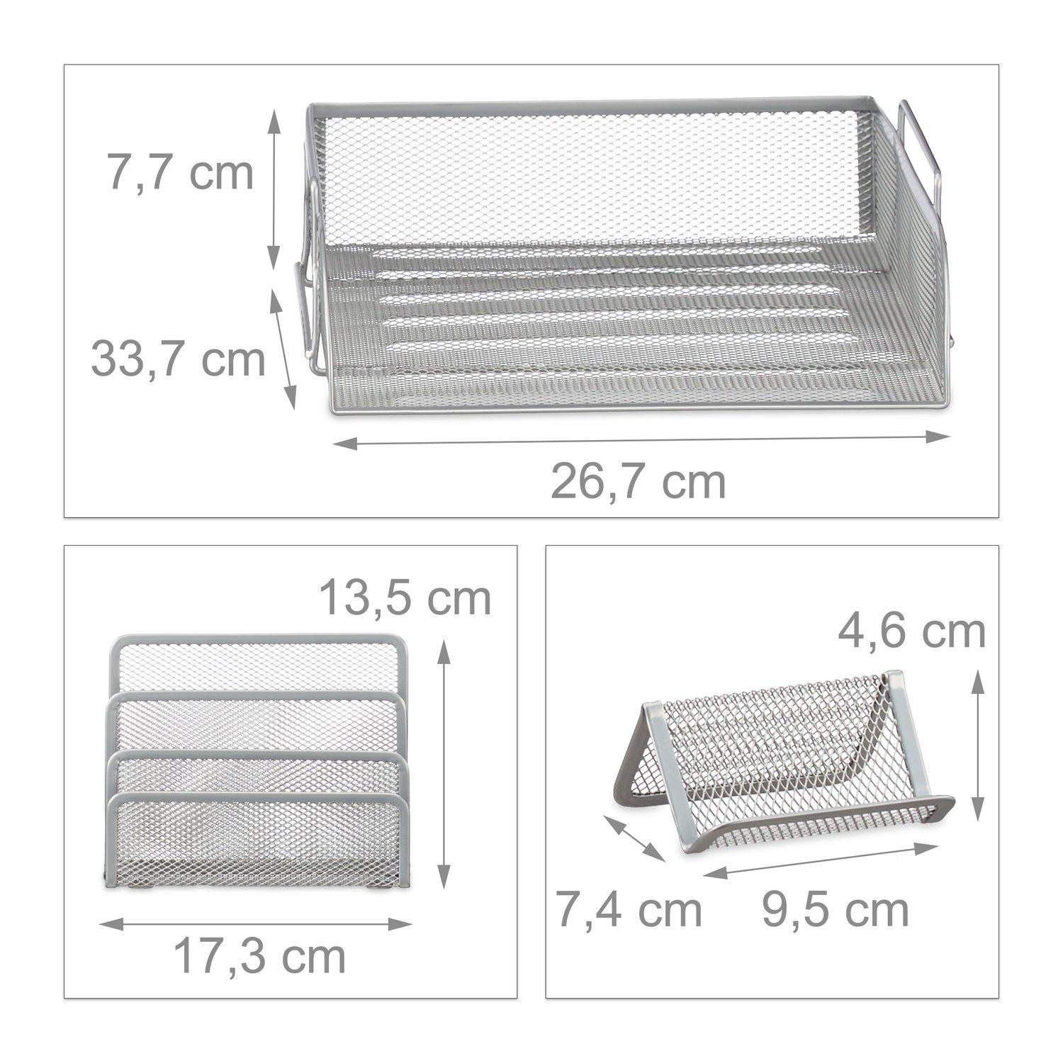 B2X Set organizer da scrivania, 7 pezzi  