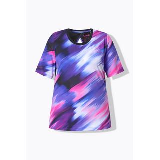 Ulla Popken T-Shirt Cut Out Schiena Girocollo Mezza Manica Riciclato  