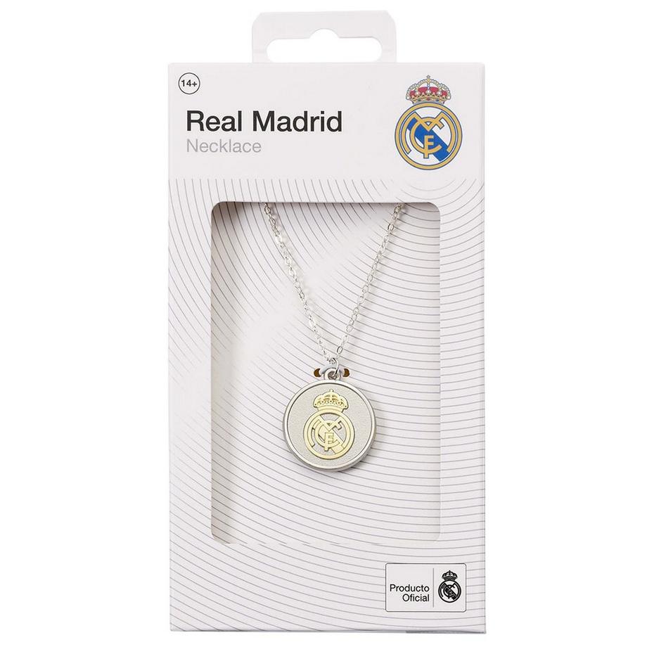 Real Madrid C.F.  Verniciato D´argento Collana E Ciondolo 
