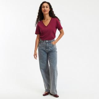 La Redoute Collections T-Shirt V-Ausschnitt  