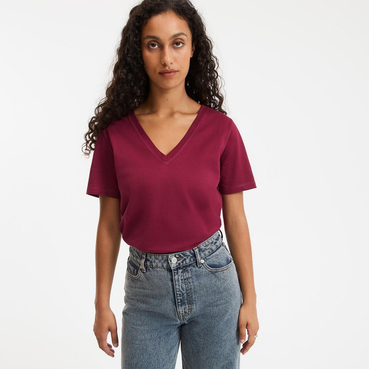 La Redoute Collections T-Shirt V-Ausschnitt  