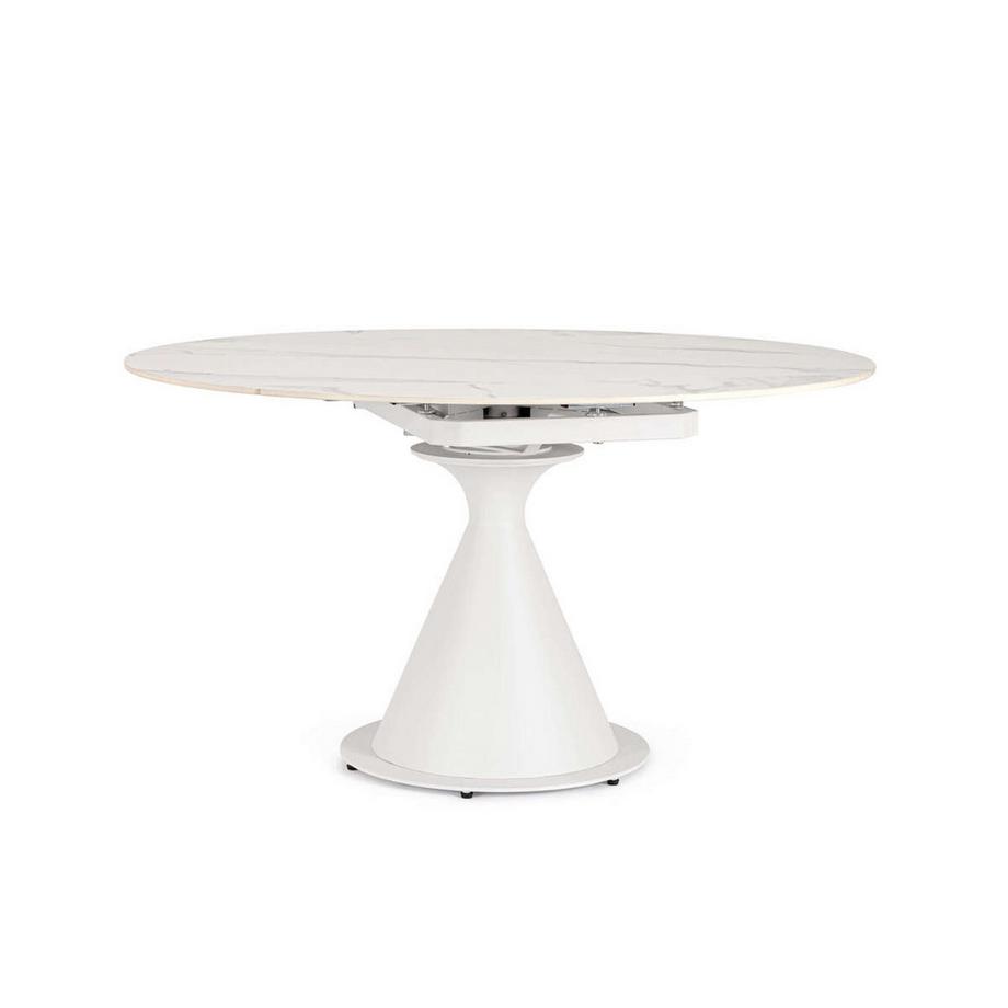 mutoni Table à rallonge Jonni blanc 85-130x75  