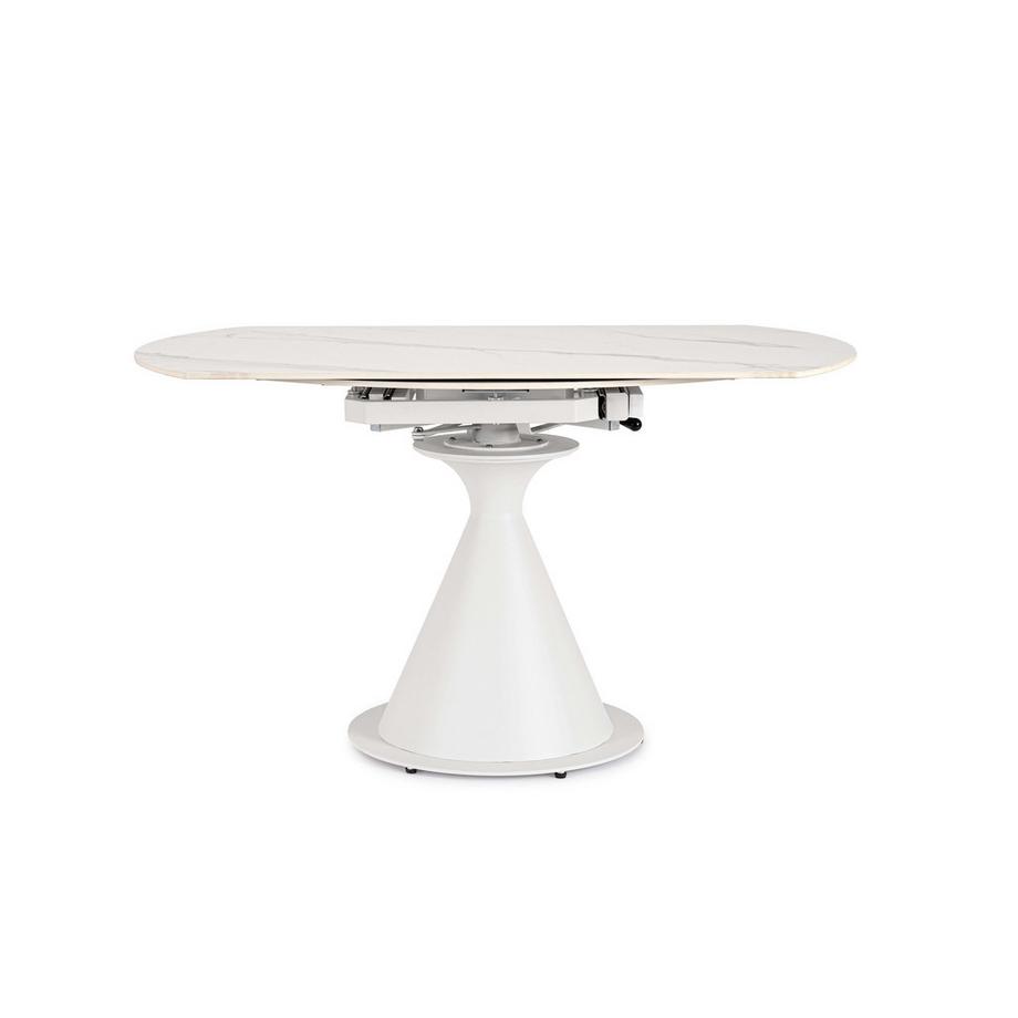 mutoni Table à rallonge Jonni blanc 85-130x75  