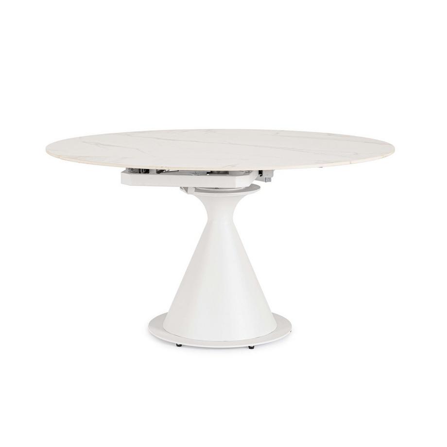 mutoni Table à rallonge Jonni blanc 85-130x75  