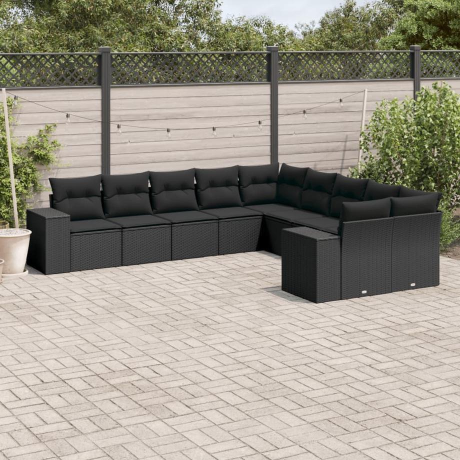VidaXL set divano da giardino Polirattan  