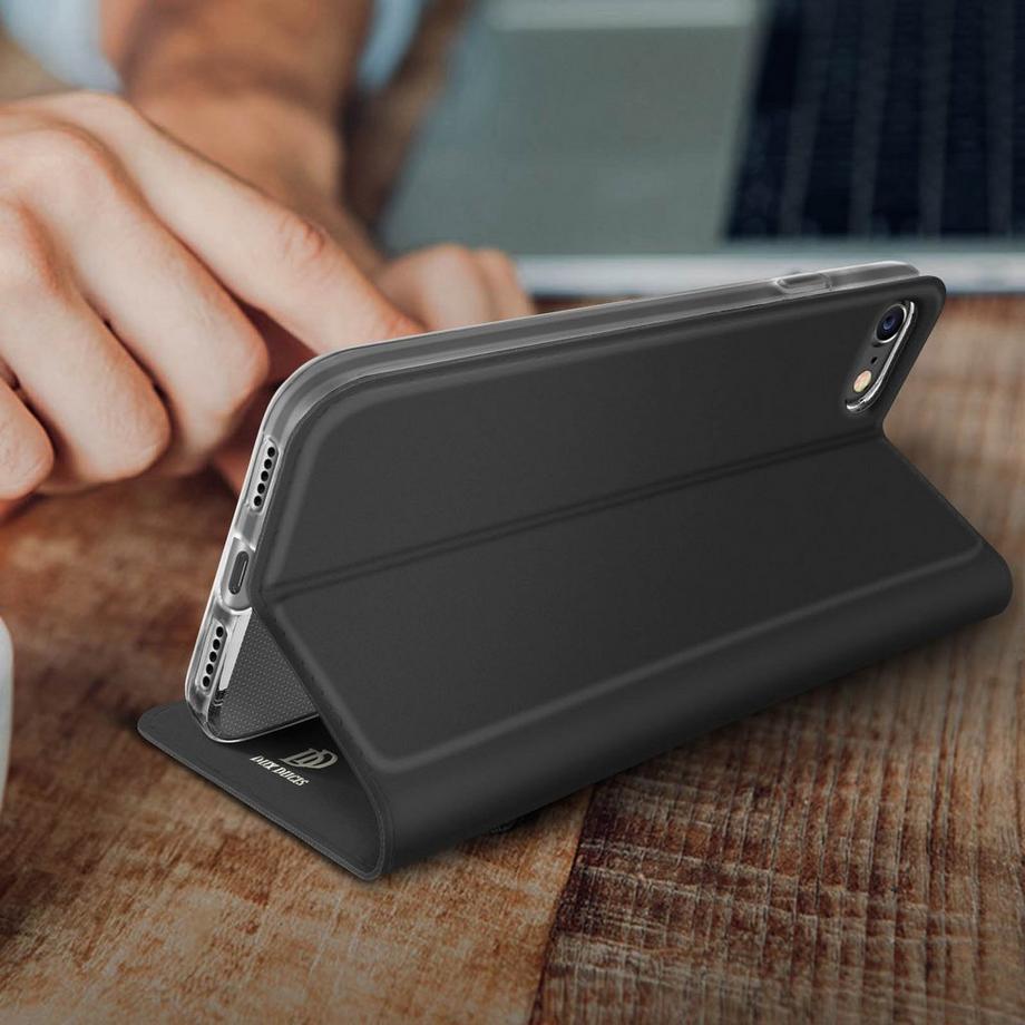 DuxDucis  Klapphülle iPhone 7/ 8 / SE 2020 Schwarz 
