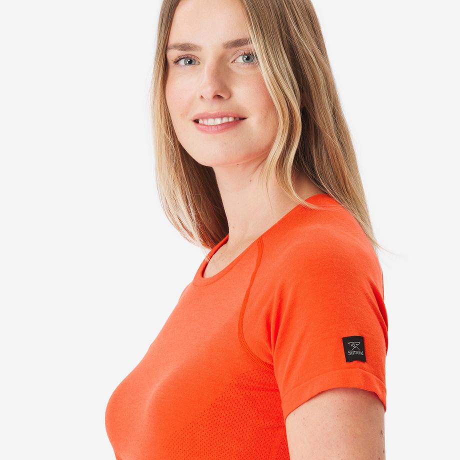 SIMOND  -Kurzarmshirt aus Merinowolle, Merino Seamless 