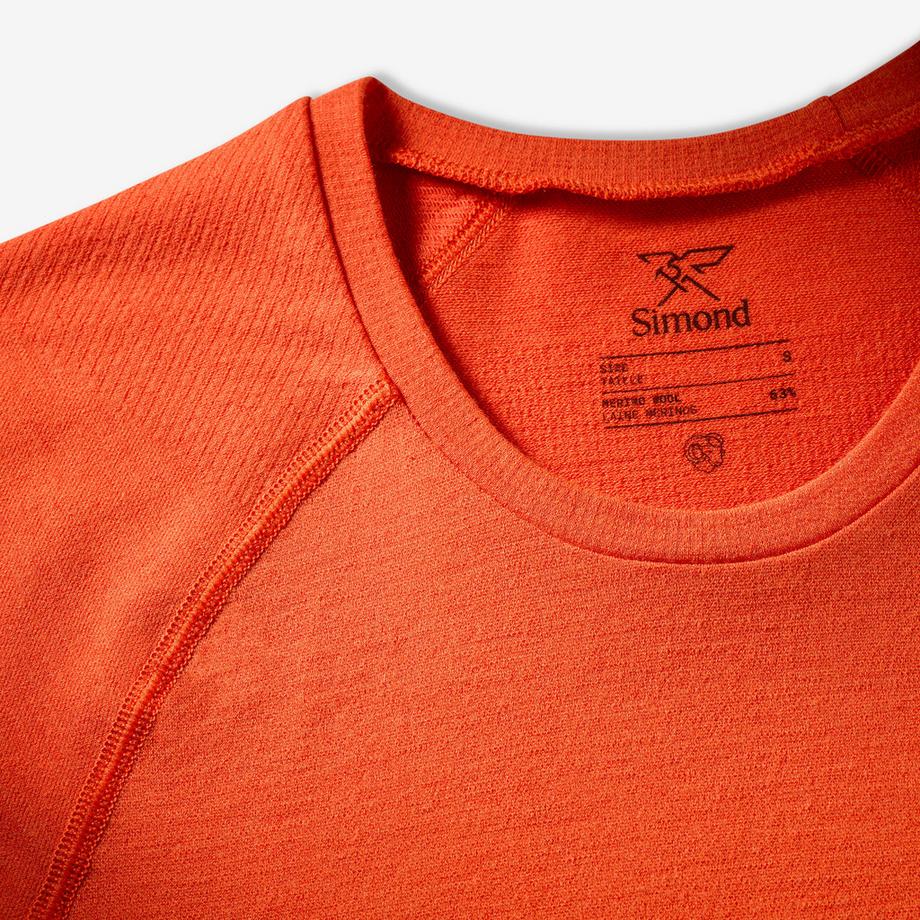 SIMOND  -Kurzarmshirt aus Merinowolle, Merino Seamless 