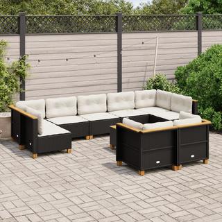 VidaXL set divano da giardino Polirattan  