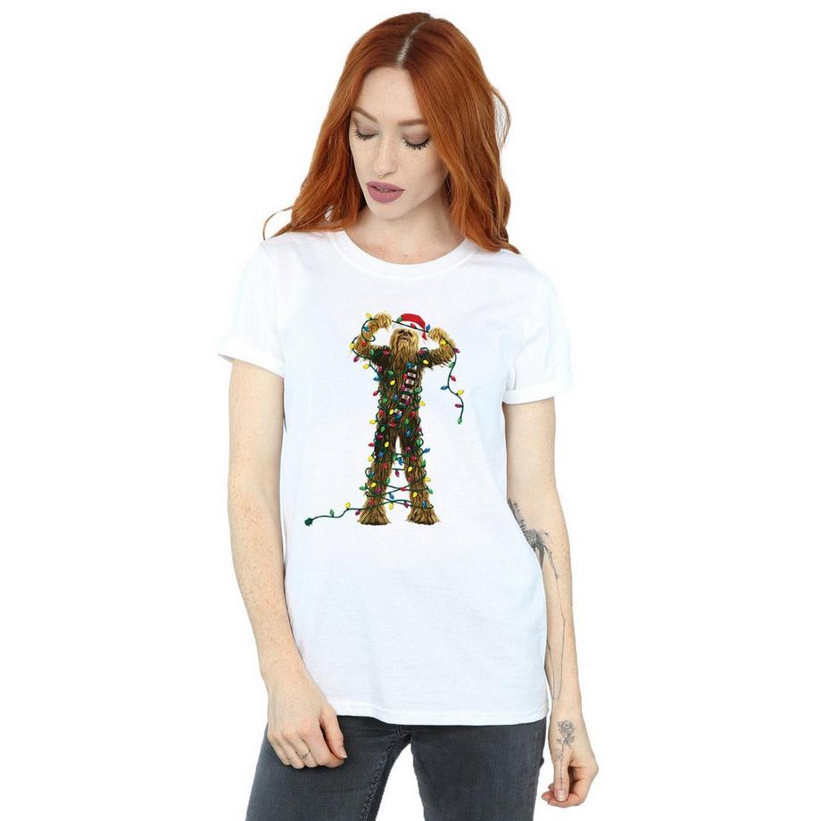 STAR WARS Star Wars Chewbacca Weihnachtsbeleuchtung T-Shirt  