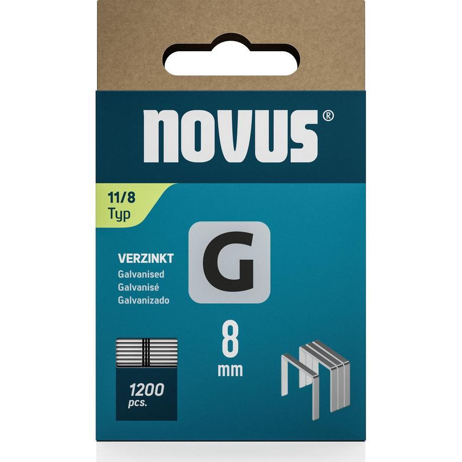 Novus Flachdrahtklammern G 11 1200 Stk. Kartonverpackung  