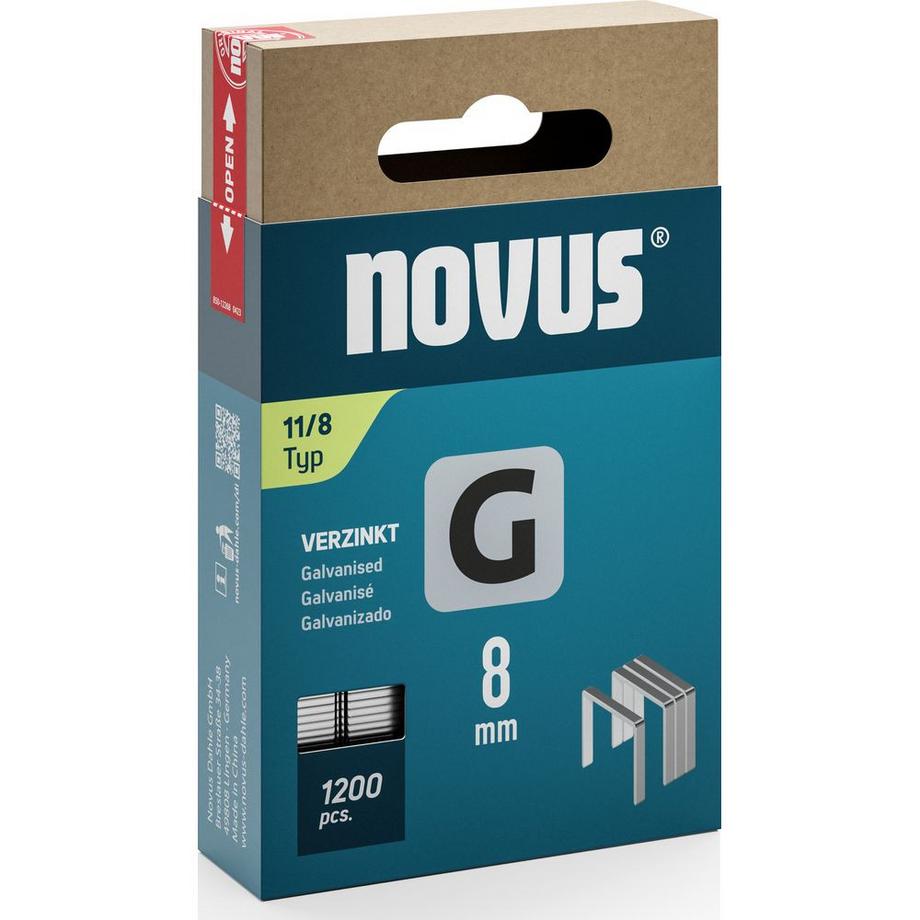 Flachdrahtklammern G 11 1200 Stk. Kartonverpackung