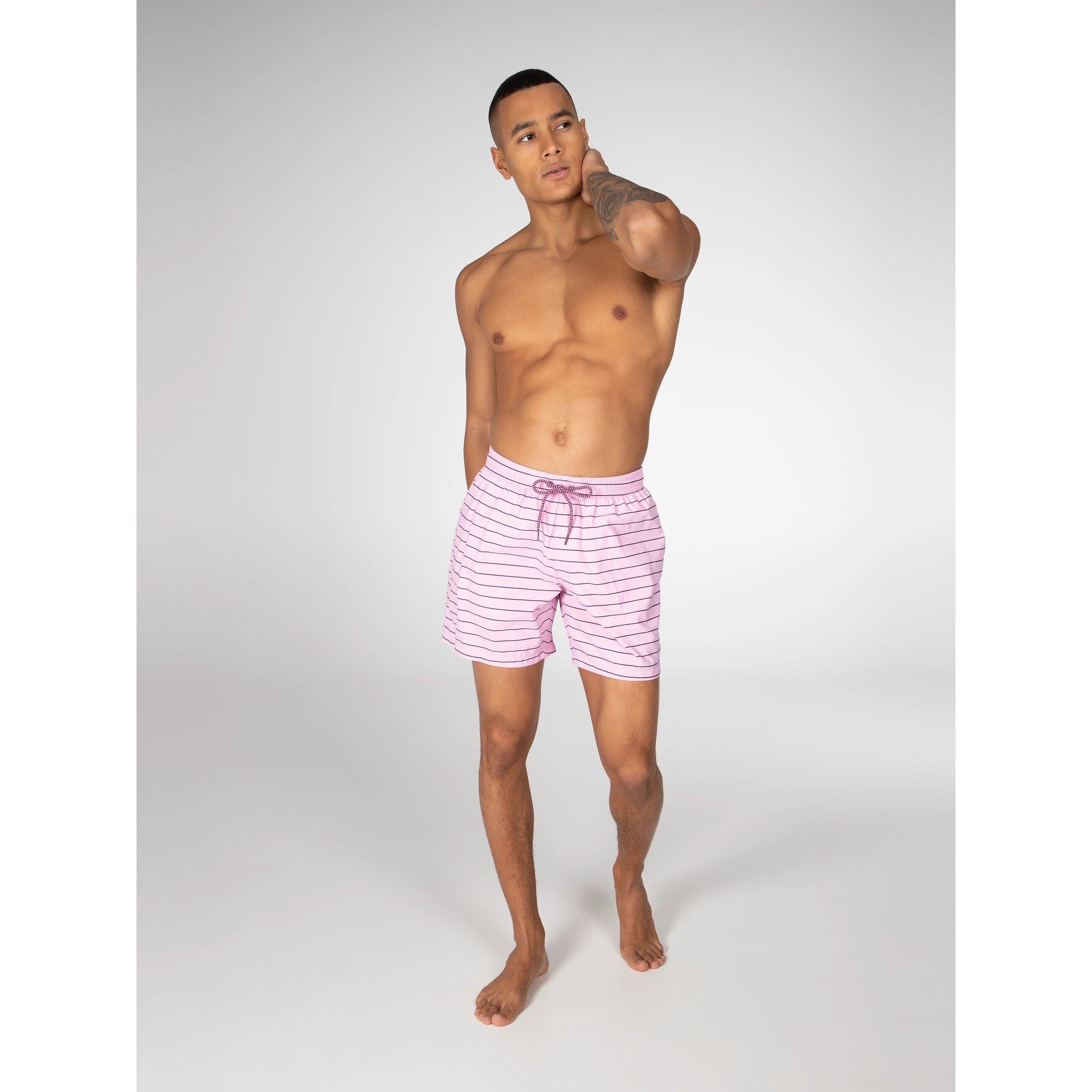 PROTEST Sharif Gestreifte Strandshorts  