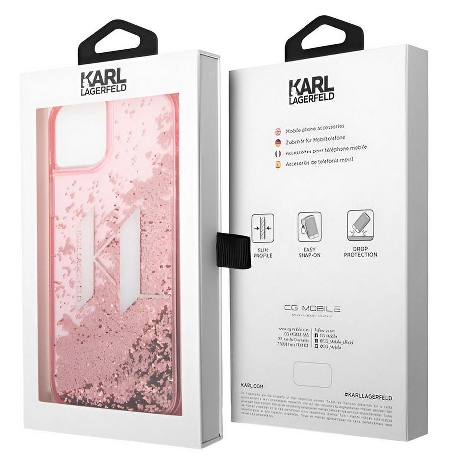 KARL LAGERFELD  Hülle iPhone 14 Plus Floating KL Glitter 