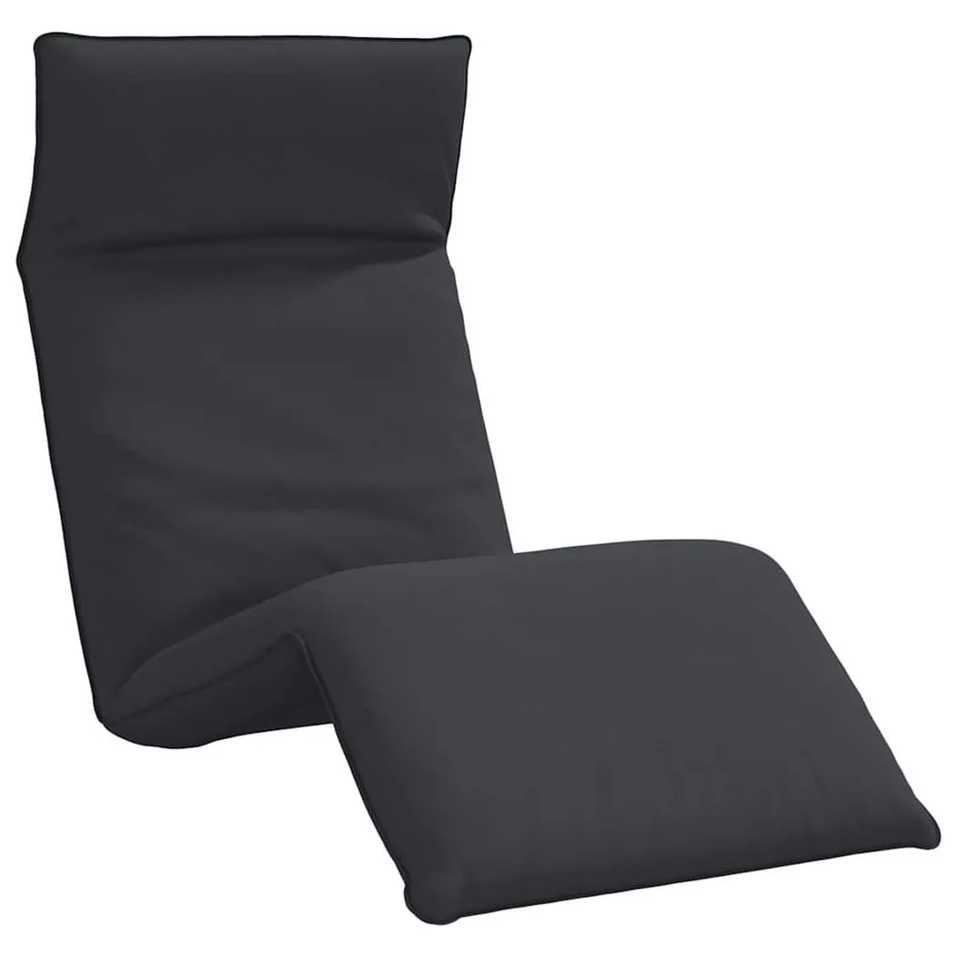 VidaXL - lettino prendisole Tessuto, One Size, Nero